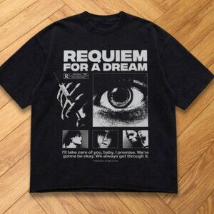 Requiem For A Dream Movie Graphic T-Shirt Black